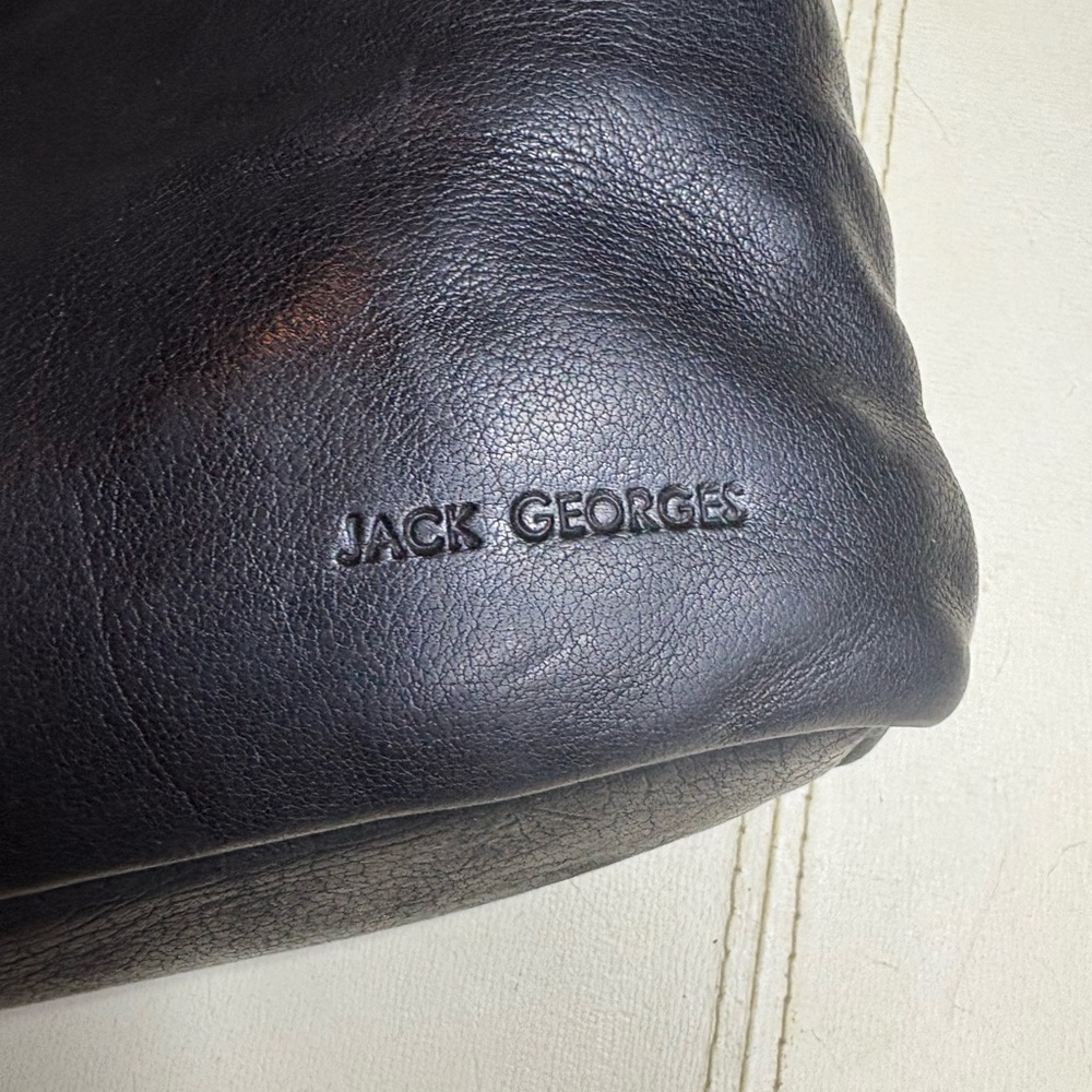 Black Leather Crossbody Bag Jack George’s - Picture 13 of 16